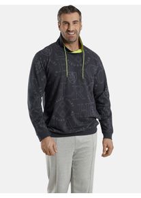 Sweatshirt CHARLES COLBY "Sweatshirt EARL EVERTS", Herren, Gr. XXL, grau (dunkelgrau bedruckt), Obermaterial: 100% Baumwolle CO., Sweatshirts Sweatshirt