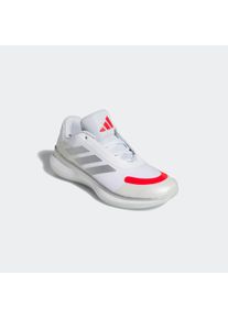 Basketballschuh adidas Performance "BASKETBALL LEGENDS LOW", Damen, Gr. 40, wei&szlig; (cloud wei&szlig;, halo blau, pure ruby), Synthetik, Textil, Schuhe Basketballschuh