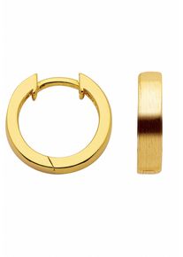 Adelia&acute;s Paar Creolen ADELIA&acute;S "925 Silber Ohrringe Creolen &Oslash; 13,8 mm", gold (vergoldet), Ohrringe, Damen, Silber 925 (Sterlingsilber), Paar Creolen