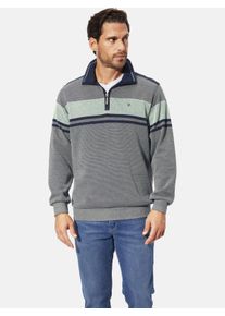 Sweatshirt Babista "Sweatshirt QUARLON", Herren, Gr. L, beige (blau melange), Obermaterial: 100% Baumwolle CO., normal, ohne Ausschnitt, Sweatshirts Sweatshirt