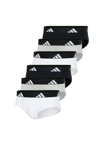 Slip adidas originals "Slip 6er Pack", Herren, Gr. XL, bunt (schwarz, wei&szlig;, grau), Obermaterial: 95% Baumwolle CO. 5% Elasthan EL., Unterhosen Slip
