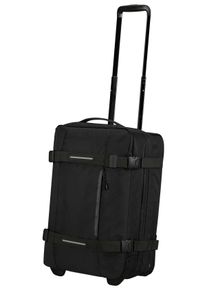 Reisetasche American Tourister "URBAN TRACK 55", Damen, Gr. B/H/T: 35cm x 55cm x 20cm, schwarz (asphalt schwarz), Polyester, Taschen Reisetasche, Trolley Reisegep&auml;ck Handgep&auml;ck TSA-Zahlenschloss