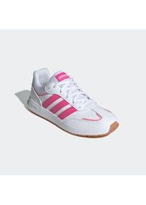 Sneaker adidas Sportswear "TENSAUR SWITCH KIDS", Damen, Gr. 38, wei&szlig; (cloud wei&szlig;, pulse magenta, bliss pink), Synthetik, Textil, Schuhe Sneaker, f&uuml;r Kinder & Jugendliche