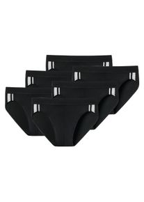 Slip Schiesser "Slip 6er Pack", Herren, Gr. XXL, schwarz, Obermaterial: 95% Baumwolle CO. 5% Elasthan EL., Unterhosen Slip