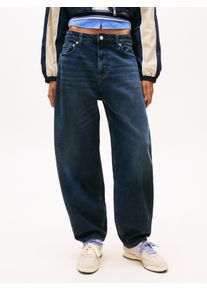 Loose-fit-Jeans Tommy Jeans "JEANIE BALLOON", Damen, Gr. 33, L&auml;nge 28, denim blau schwarz, Denim/Jeans, Obermaterial: 99% Baumwolle, 1% Elasthan, unifarben, bequem kn&ouml;chellang, Jeans Loose-fit-Jeans