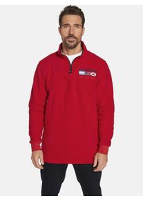 Fleecepullover Jan Vanderstorm "Fleece-Sweatshirt SIETSE", Herren, Gr. XL, rot, Obermaterial: 100% Polyester COOLMAX PES(Coolmax)., Sweatjacken Fleecepullover