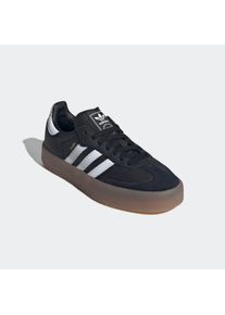 Sneaker adidas originals "SAMBA", Damen, Gr. 36, schwarz-wei&szlig; (core schwarz, ftwr wei&szlig;, gold metallic), Leder, Synthetik, Schuhe Sneaker, Topseller