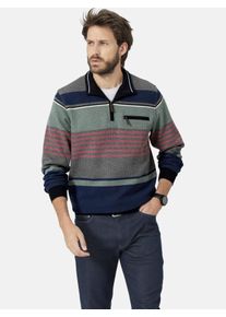 Sweatshirt Babista "Sweatshirt STALVIO", Herren, Gr. M, gr&uuml;n (gr&uuml;n gestreift), Obermaterial: 62% Baumwolle CO. 38% Polyester COOLMAX PES(Coolmax)., Sweatshirts Sweatshirt