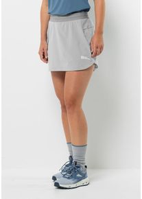 Skort Jack Wolfskin "PRELIGHT CHILL SKORT W", Damen, Gr. XL (46), grau (cool, grau), 1. OBERSTOFF: 84% POLYAMID, 16% ELASTHAN. 2. OBERSTOFF: 85% POLYAMID, 15% ELASTHAN. 3. OBERSTOFF: 87% POLYESTER, 13% ELASTHAN, R&ouml;cke Skort