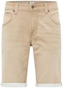 Slim-fit-Jeans Mustang "Herren Style Chicago Shorts Z", Herren, Gr. 48, braun (3142 braun), Denim/Jeans, 52% Baumwolle, 46% Polyester, 2% Elasthan, unifarben, slim fit, Jeans Slim-fit-Jeans