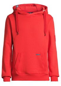 Kapuzenpullover SALZHAUT "Hoodie HEFF", Herren, Gr. XL, rot (chilli rot), Obermaterial: 55% Baumwolle CO. 45% Polyester PES., Pullover Kapuzenpullover