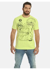 Rundhalsshirt Jan Vanderstorm "T-Shirt DOMINIK", Herren, Gr. 5XL, gr&uuml;n (hellgr&uuml;n), Obermaterial: 100% Baumwolle CO., comfort fit normal, Rundhals, Shirts Rundhalsshirt