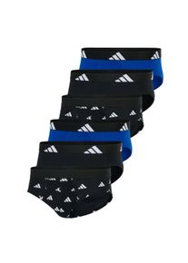 Slip adidas originals "Slip 6er Pack", Herren, Gr. XL, bunt (schwarz, wei&szlig;, blau), Obermaterial: 95% Baumwolle CO. 5% Elasthan EL., Unterhosen Slip