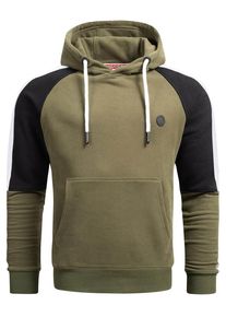 Kapuzenpullover Alessandro Salvarini "Hoodie ASFelippe", Herren, Gr. L, gr&uuml;n (olive), Obermaterial: 65% Baumwolle CO. 35% Polyester PES., Sweatshirts Kapuzenpullover