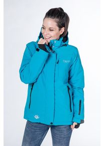 Winterjacke DEPROC Active "MONTREAL WOMEN", Damen, Gr. 44L, t&uuml;rkis, 96% Polyester; 4% Elasthan, Windstopperb&uuml;ndchen mit Daumenl&ouml;chern,mit Schneefang,mit verstellbarem Klettverschluss, Jacken Winterjacke, auch in Gro&szlig;en Gr&ouml;&szlig;en erh&auml;ltlich
