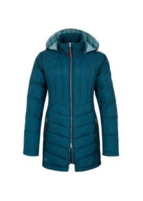 Steppmantel DEPROC Active "GILMOUR LONG WOMEN", Damen, Gr. 36/38 (M), blau, 100% Polyester, mit Gummizug, M&auml;ntel Steppmantel, auch in Gro&szlig;en Gr&ouml;&szlig;en erh&auml;ltlich