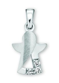 Kettenanh&auml;nger ONE ELEMENT "Zirkonia Engel Anh&auml;nger aus 925 Silber", silber, Schmuckanh&auml;nger, Damen, Silber 925 (Sterlingsilber), Kettenanh&auml;nger