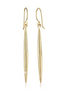 Paar Ohrh&auml;nger Elli "Ohrringe Ohrh&auml;nger Lang Stab 925 Sterling Silber vergoldet" Gr. 53, gold, Ohrringe, Damen, Silber 925 (Sterlingsilber), Paar Ohrh&auml;nger