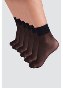 Feinsocken YSABEL MORA, Damen, schwarz, Materialmix, Socken Feinsocken, elastisches B&uuml;ndchen