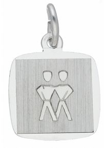 Adelia&acute;s Kettenanh&auml;nger ADELIA&acute;S "925 Silber Sternzeichen Anh&auml;nger Zwilling", silber, Schmuckanh&auml;nger, Damen, Silber 925 (Sterlingsilber), Kettenanh&auml;nger