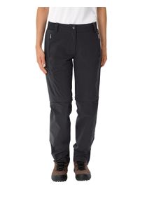 Trekkinghose Vaude "WOMEN'S FARLEY STRETCH ZO T-ZIP PANTS II", Damen, Gr. 46, N-Gr, schwarz, Obermaterial: 89% Polyamid, 11% Elasthan, Hosen Trekkinghose, f&uuml;r Wanderungen und Reisen, aus schnelltrocknendem Polyamid