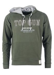 Kapuzensweatshirt Top Gun "Hoodie TG20213008", Herren, Gr. XL, gr&uuml;n (oliv), Obermaterial: 100% Baumwolle CO., Pullover Kapuzensweatshirt