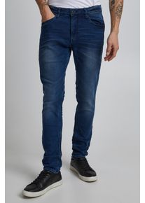 Slim-fit-Jeans Blend "Jet Fit Jogg - NOOS", Herren, Gr. 32, L&auml;nge 30, blau (denim middle blau), Denim/Jeans, Obermaterial: 99% Baumwolle, 1% Elasthan, Abriebeffekte, slim fit, Jeans Slim-fit-Jeans