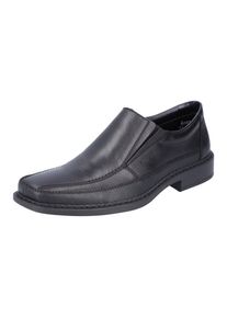 Slipper Rieker, Herren, Gr. 43, schwarz, Leder, Synthetik, Schuhe Slipper, Festtagschuh, Halbschuh, Komfortschuh im klassischen Business-Look