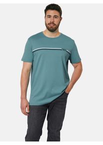 Rundhalsshirt CHARLES COLBY "T-Shirt EARL HARRIPON", Herren, Gr. XL, blau (petrol), Obermaterial: 100% Baumwolle CO., comfort fit normal, Rundhals, Shirts Rundhalsshirt