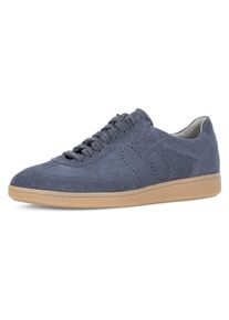 Sneaker Pius Gabor, Herren, Gr. 10 (44,5), blau, Veloursleder, unifarben, Schuhe Sneaker, Freizeitschuh, Schn&uuml;rschuh, Halbschuh mit Perforation, G-Weite
