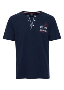 Henleyshirt FQ1924 "Henleyshirt FQRudolf", Herren, Gr. M, blau (navy blazer), Obermaterial: 100% Baumwolle CO., Shirts Henleyshirt