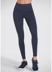 Leggings Skechers "Women's High Waisted Legging", Damen, Gr. S (36), N-Gr, blau (navy), Obermaterial: 88% Nylon, 12% Elasthan, Hosen Leggings