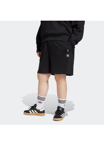 Shorts adidas originals "ESS SHORTS", Damen, Gr. 2X, N-Gr, schwarz (schwarz, normal, gr.), Obermaterial: 100% Baumwolle, Hosen Shorts, sportlicher Stil, f&uuml;r Laufaktivit&auml;ten, aus Baumwolle
