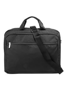 Aktentasche Bugatti "SERA", Gr. B/H/T: 42cm x 34cm x 8cm onesize, grau (anthrazit), Kunstfaser, unifarben, Taschen Aktentasche