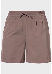 Sch&ouml;ffel Shorts SCH&Ouml;FFEL "Shorts Style Gharra WMS", Damen, Gr. 46, Normalgr&ouml;&szlig;en, lila (3905, braun), Oberstoff: 88% Polyester, 12% Elasthan, Hosen Shorts