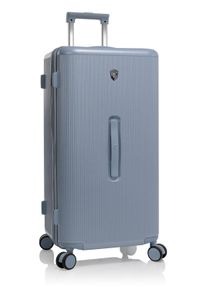 Hartschalen-Trolley Heys "Earth Tone Trunk L", Damen, Gr. B/H/T: 38cm x 77,5cm x 37,8cm 106 l, grau (glacier grau), Polycarbonat, unifarben, Koffer Hartschalen-Trolley, Trunk-Koffer Hartschalen-Koffer TSA-Schloss Volumenerweiterung