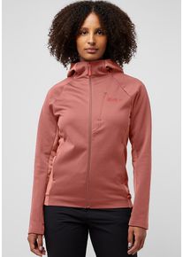 Fleecejacke Jack Wolfskin "ALPGRAT XT JKT W", Damen, Gr. L (42/44), rot (mineral, rot), Obermaterial: 100% Polyester. Futter: 100% Polyester, Jacken Fleecejacke