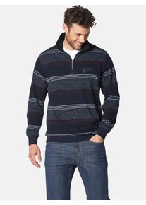 Sweatshirt Babista "Sweatshirt RAFFITELLO", Herren, Gr. S, blau (blau gestreift), Obermaterial: 100% Baumwolle CO., normal, ohne Ausschnitt, Sweatshirts Sweatshirt