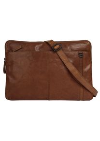 SPIKES & SPARROW Dokumententasche SPIKES & SPARROW "LAPTOP SLEEVE", Damen, Gr. B/H/T: 40cm x 27cm x 4cm onesize, braun (cognac), Leder, leicht gl&auml;nzend, unifarben, Taschen Dokumententasche, echt Leder