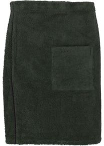 Kilt Vossen "Lars, ideal f&uuml;r Sauna & Spa", gr&uuml;n (mud gr&uuml;n), L:60cm, Wirkfrottier, Hausm&auml;ntel, Kilt