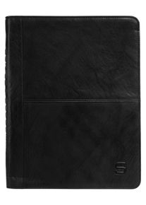 SPIKES & SPARROW Dokumententasche SPIKES & SPARROW "NOTEBOOK COVER", Damen, Gr. B/H/T: 25cm x 33cm x 2cm onesize, schwarz, Leder, Taschen Dokumententasche, echt Leder