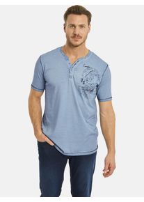 T-Shirt Jan Vanderstorm "T-Shirt GODBERT", Damen, Gr. 6XL, blau (hellblau), Obermaterial: 100% Baumwolle CO., Shirts T-Shirt