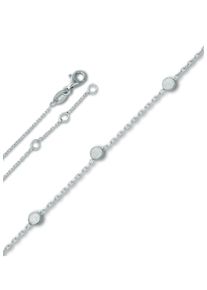 Fu&szlig;kette ONE ELEMENT "Fu&szlig;kettchen Rundankerkette aus 925 Silber 25 cm" Gr. 25, silber, Fu&szlig;ketten, Damen, Silber 925 (Sterlingsilber), Fu&szlig;kette