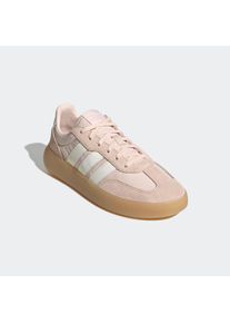 Sneaker adidas Sportswear "BARREDA DECODE", Damen, Gr. 43, wei&szlig; (wonder quartz, sanftes wei&szlig;, gum 3), Leder, Textil, Schuhe Sneaker, inspiriert vom Design des adidas handball spezial