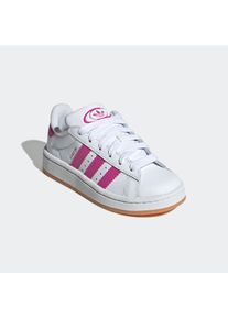 Sneaker adidas originals "CAMPUS 00S KIDS", Damen, Gr. 31, rosa (cloud wei&szlig;, semi lucid fuchsia, cloud wei&szlig;), Leder, Synthetik, Schuhe Sneaker, f&uuml;r Kinder & Jugendliche