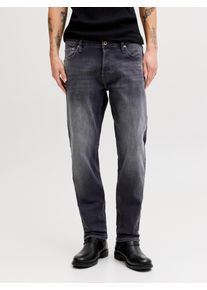 Jack & Jones Comfort-fit-Jeans JACK & JONES "JJIMIKE JJCOOPER ST 335 BF", Herren, Gr. 31, L&auml;nge 32, schwarz denim, Denim/Jeans, Obermaterial: 99% Baumwolle, 1% Elasthan, Abriebeffekte, comfort fit, Jeans Comfort-fit-Jeans