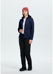 Fleecejacke Icepeak "Icepeak AMYRY", Damen, Gr. S, dunkelblau, Obermaterial: 80% Polyester, 20% Viskose, Jacken Fleecejacke, mit Stehkragen, f&uuml;r vielseitige Aktivit&auml;ten, normale Passform