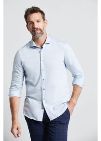 Businesshemd Bugatti, Damen, Gr. XXL, Normalgr&ouml;&szlig;en, blau (hellblau), 100% Baumwolle, normal, eckige 2-Knopf-Manschette, Hemden Businesshemd, mit Haifisch-Kragen