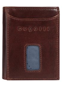 Geldb&ouml;rse Bugatti "SECURE SLIM", Damen, braun, Leder, Kleinlederwaren Geldb&ouml;rse, echt Leder