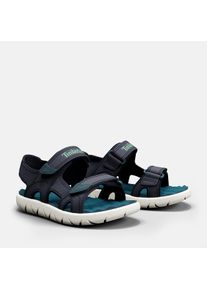 Sandale Timberland "PERKINS ROW BACKSTRAP SANDAL", M&auml;dchen, Gr. 26 (9), blau (azur), Synthetik, Schuhe Sandale, mit Klettverschlu&szlig;